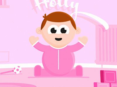 Holly 2d adobe after effects animation baby character child children dad father illustration illustrator story vector