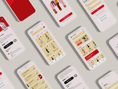 Wine App UI/UX Design design product design ui ux