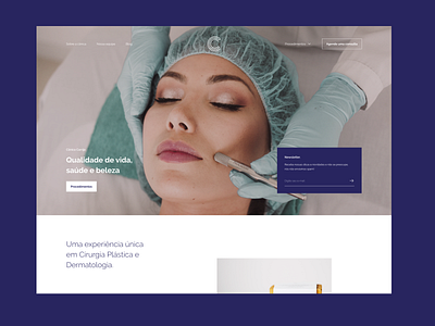 Carrijo Clinic aesthetic brand branding clinic concept design design interface design logo plastic surgery ui ux