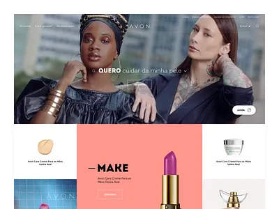 Avon Home aesthetic aesthetics avon concept design design interface design make mother ui ux web