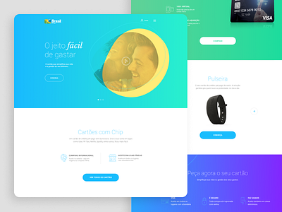 Brasil Pré-Pago aesthetic aesthetics app bank concept design credit cards design financial interface design ui ux web