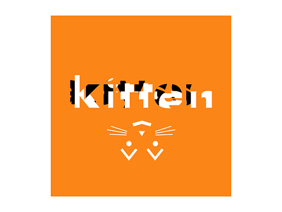 Kitten avatar cat cats kitten logotype telegram typography