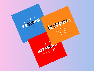 Everything (VRTHNG), Kitten & 4itak avatars colors logotypes photos telegram typography