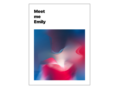 Meet me Emily - Song poster art dickinson emily music poster typography