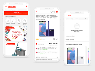 Lojas Americanas - App Redesign app concept design ecommerce ui