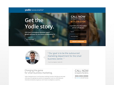 Yodle SEO Landing Page landing page landing page design sem seo ui ui design user experience user interface user interface design ux uxdesign website