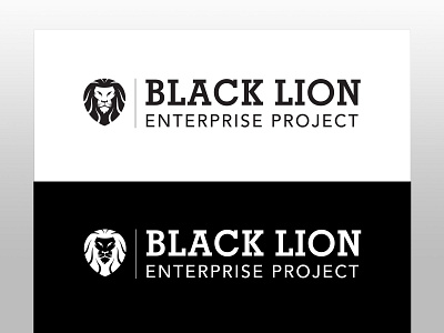 Black Lion Logo adobe cc branding design icon illustration logo typography ui design vector