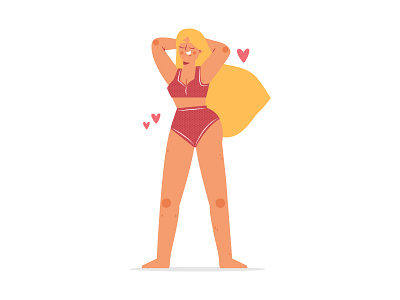 Love your body design illustration