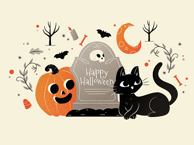 Halloween illustration design graphic design illustration vector