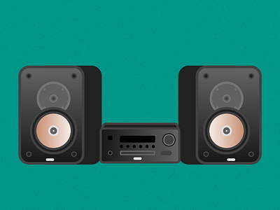 Illustration Challenge #2 - Stereo System