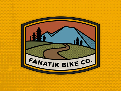 Fanatik Bike Co. - Foothills adventure apparel bicycle bike design explore hills illustration mountain mountain bike mountains mtbaker outdoors trees vector