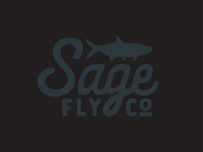Sage - Fly Co. apparel badge design fish fishing fly fishing illustration outdoors tarpon vector