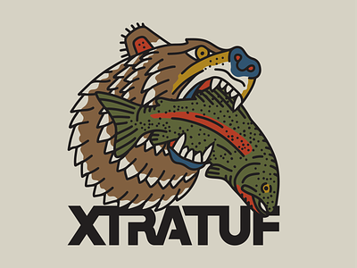 XtraTuf - Kodiak alaska apparel bear design fish fishing illustration kodiak outdoors screenprint tattoo