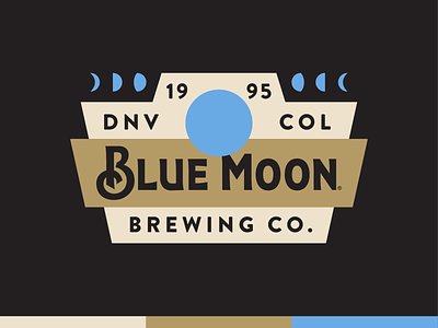 Blue Moon - Phases apparel badge beer colorado denver design illustration moon outdoors phases vector