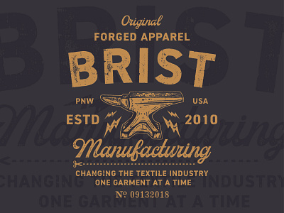 Brist Mfg. Forged Apparel anvil apparel apparel design manufacturing pacific northwest screen print usa