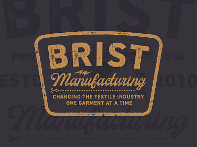 Brist Mfg. Forged Apparel apparel apparel design badge bellingham cutnsew manufacturing pacific northwest textiles washington