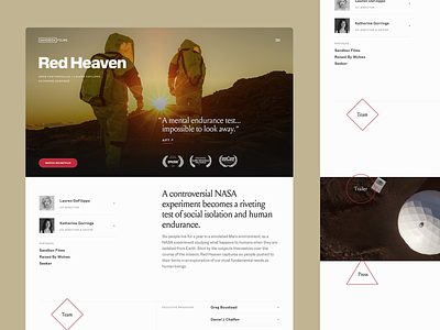 Sandbox - Project Page branding design dogstudio layout webdesign website white