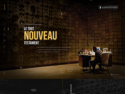 Le Tout Nouveau Testament black composition dark dogstudio fullpage lines movie slider straight webdesign website