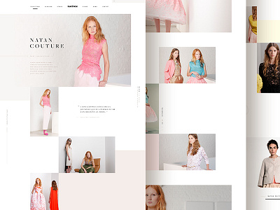 Natan - Collection page brand clean collection couture design fashion luxury natan webdesign white whitespaec