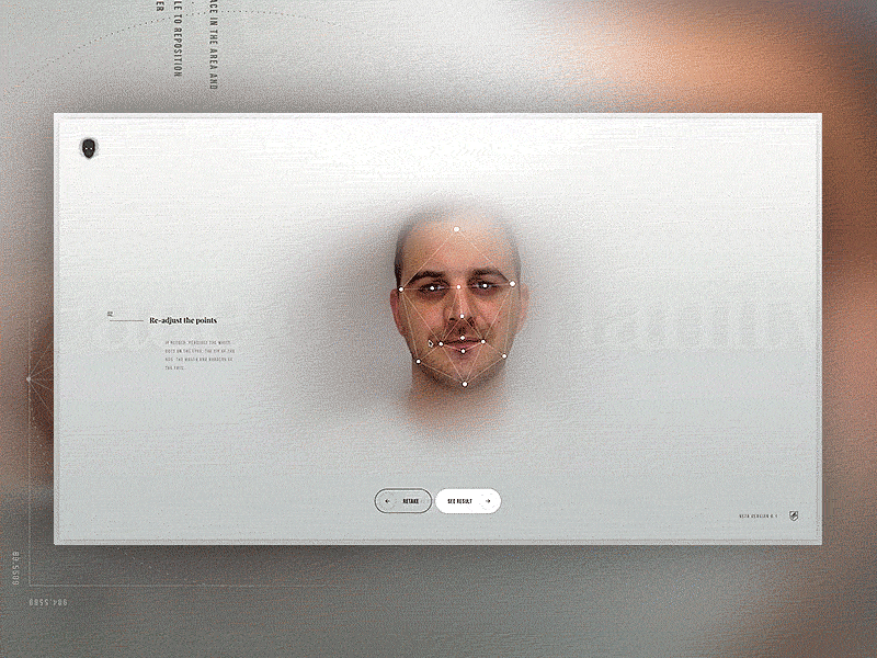 Face of Humanity - A prototype chrome experiment face grey prototype webdesign website