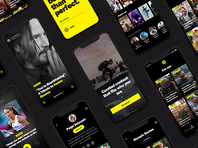 :Betr - A positive community for GenZ app black community design digital genz mobile product webdesign webdevelopment yellow