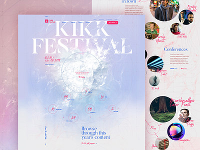 Kikk Festival 2019 - Homepage branding dogstudio homepage illustration kikk webdesign website