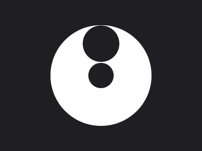 iterate circle gif negative space
