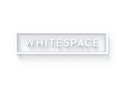 Whitespace Raised Logo white