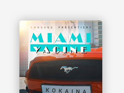 Miami Yacine - Kokaina Cover design artist cover cover art coverdesign design deutschrap kmngang miami yacine music musik