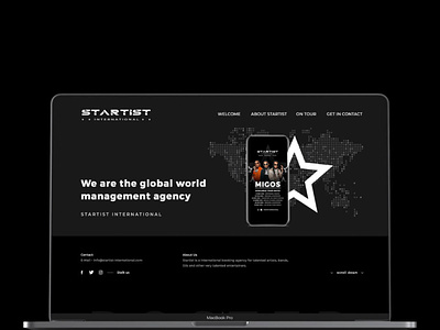 Startist International - Webdesign & code