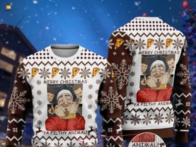 Home Alone Merry Christmas Ya Filthy Animal Ugly Sweater 3d graphic design