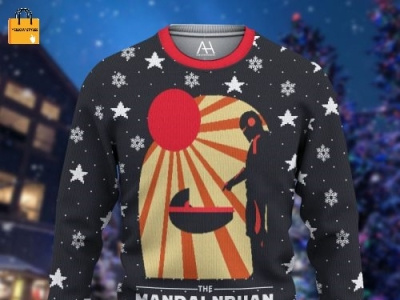 Star wars The Mandalnrhan Ugly Christmas Sweater 3d graphic design