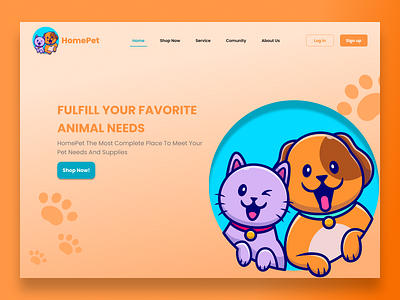 HomePet Web Design | UI/UX Designer