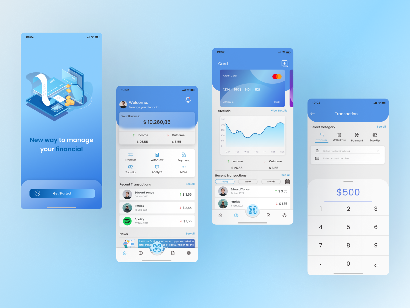 Financial Mobile Apps | UI/UX by Dimas Ibnu Rahmadhani on Dribbble