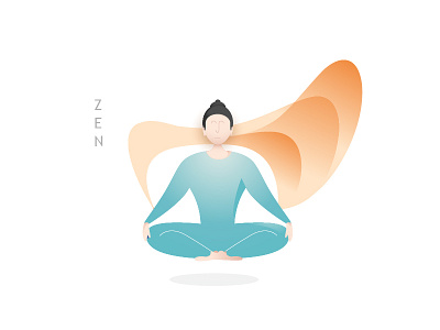 zen concept illustration vector