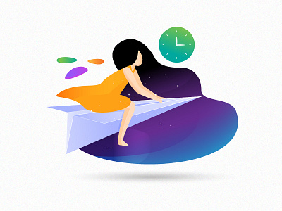 Finding dreams concept illustration vector