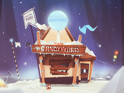 -40 C°andyworld brrr candies cold illustration photoshop winter