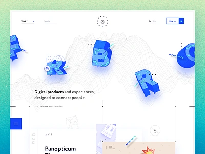 FRBRG — Case Study clean detail illustration light parallax stuff ui ux web