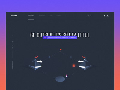 Skilmar — Homepage Concept blue clean dark design illustration typography ui ux web