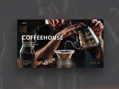 CoffeeHouse clean creative ui uidesign uxdesign website website design