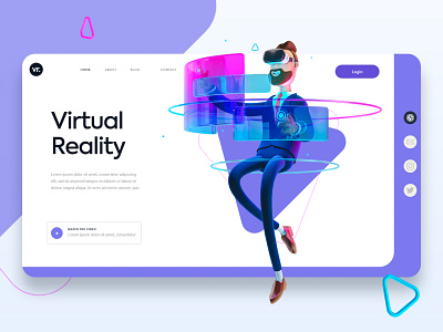 Virtual Reality Website design responsive uidesign uxdesign website website design