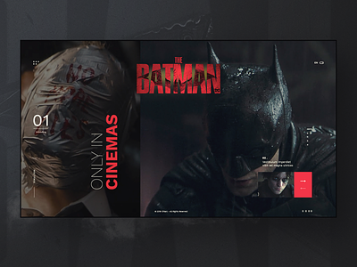 The Batman batman creative design flat responsive uidesign uxdesign website website design