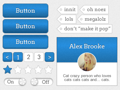 UI Kit tutorial blue buttons generic kit learn nice pretty simple tag teach tutorial ui