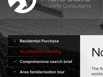 Property Consultants black classy portfolio simple white