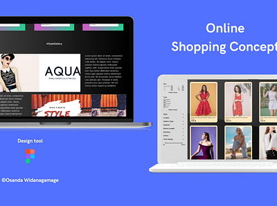 Online Shopping Concept Site Design design ecommerce ui uiux ux