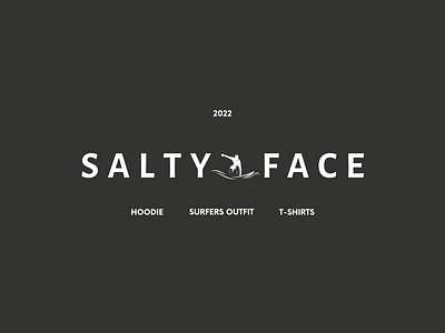 Salty Face Surfers Outfit Brand Logo branding brandingdesign canva freelance freelancedesign graphic design logo logodesign