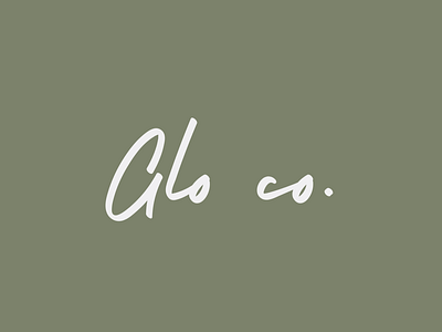 Glo Co. Skincare Brand Logo