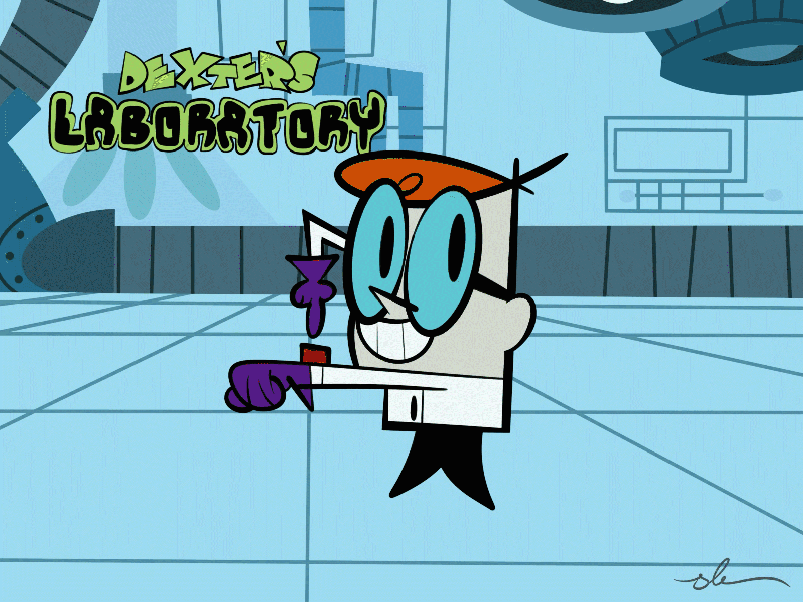Dexter's Laboratory.
What does this button do?