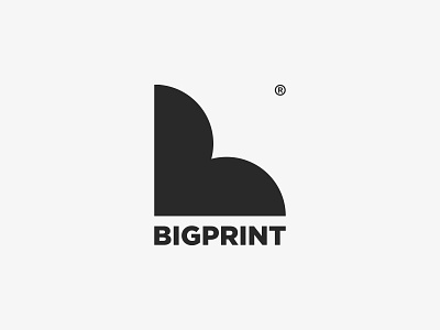 BIGPRINT brand branding design label logo logo mark logodesign logotype print
