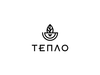 Тепло Tea Shop design label logo logo mark logodesign logotype
